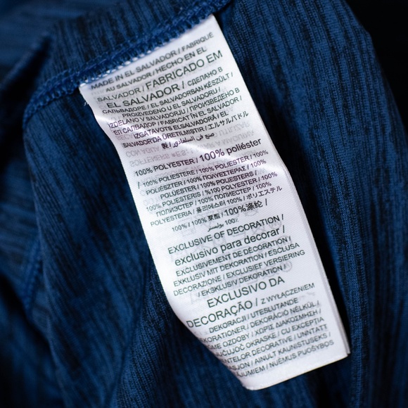 Men's Nike Navy Chicago Bears Velocity Arch Performance Long Sleeve Shirt - Picture 4 of 4